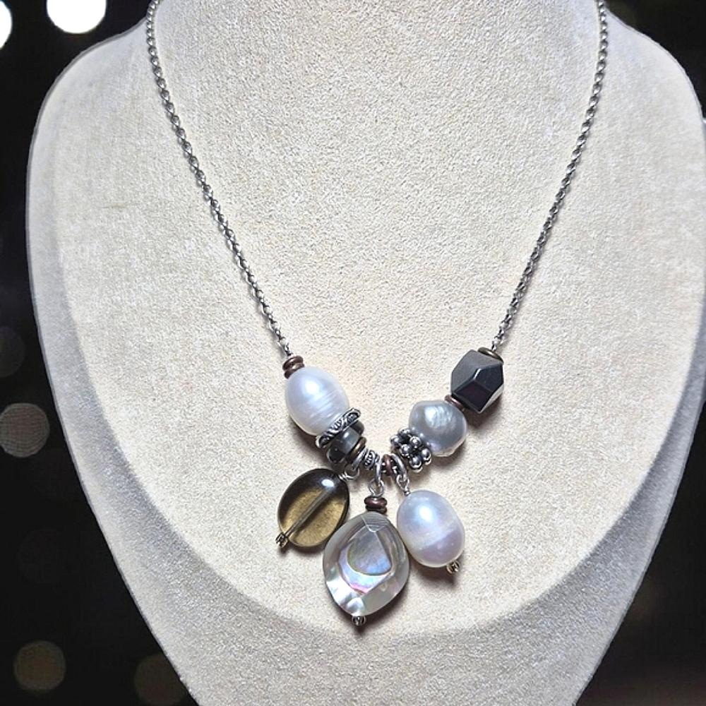Retired Silpada N2202 Mixed Stone Necklace